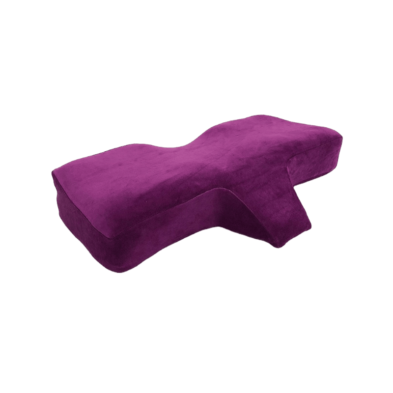 Hochwertiges Memory-Schaum-Wimpernverlängerungskissen mit ergonomischer Kurve, verbessert das Schlafkissen, konkave Kopfstütze und Nackenstützkissen