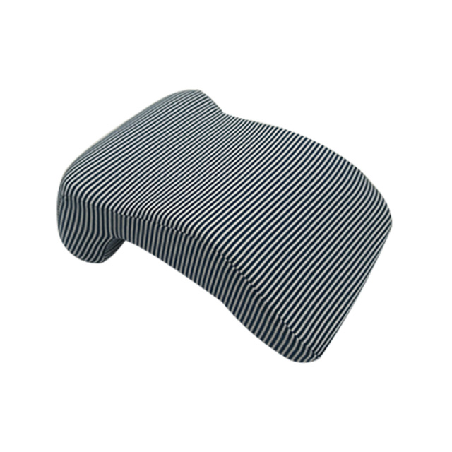 Auto, Büro, Schule, Zuhause, Stuhl, Schreibtisch, Tisch, Sofa. Gebrauchtes Streifen-Memory-Foam-Nickerchenkissen, Sommer-Erwachsene, rechteckige gestrickte Kopfstütze